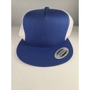 The Classics Yupoong Hat White and Blue Snapback